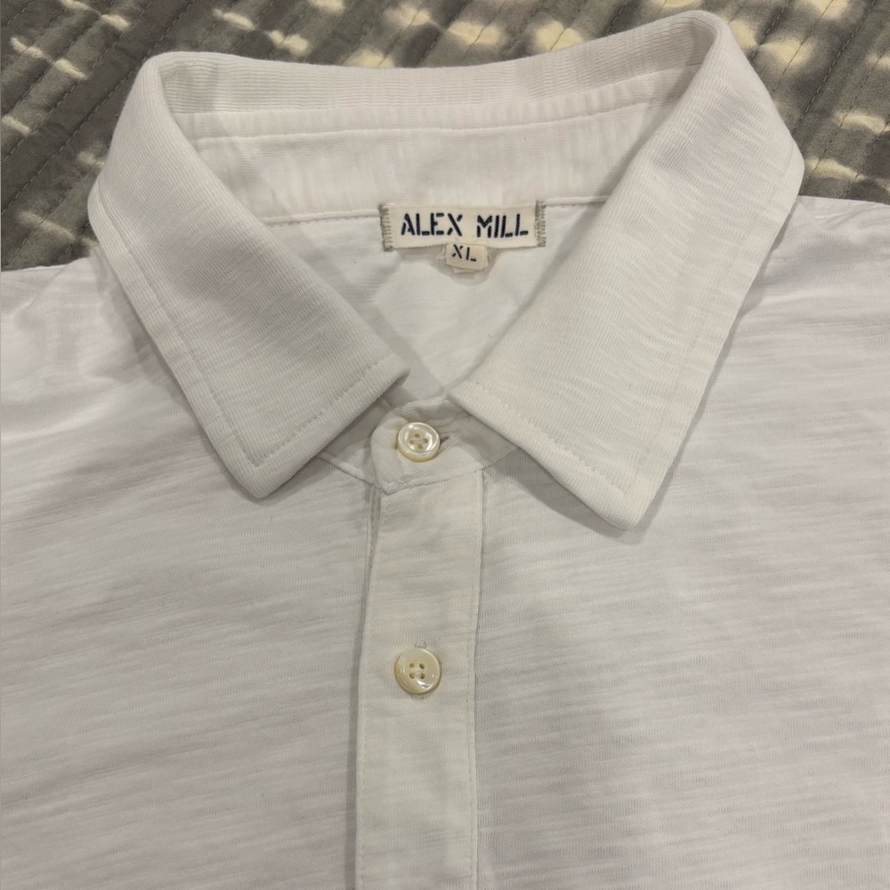 Alex Mill White Polo Shirt